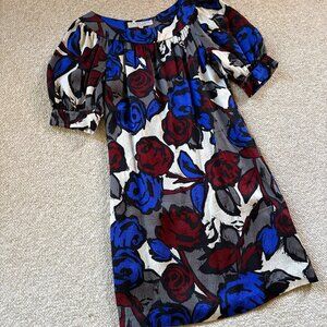 Trina Turk Floral Silk Mini Dress Size 8 Feminine Cocktail